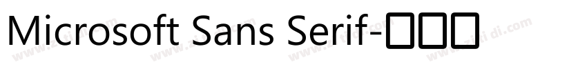 Microsoft Sans Serif字体转换